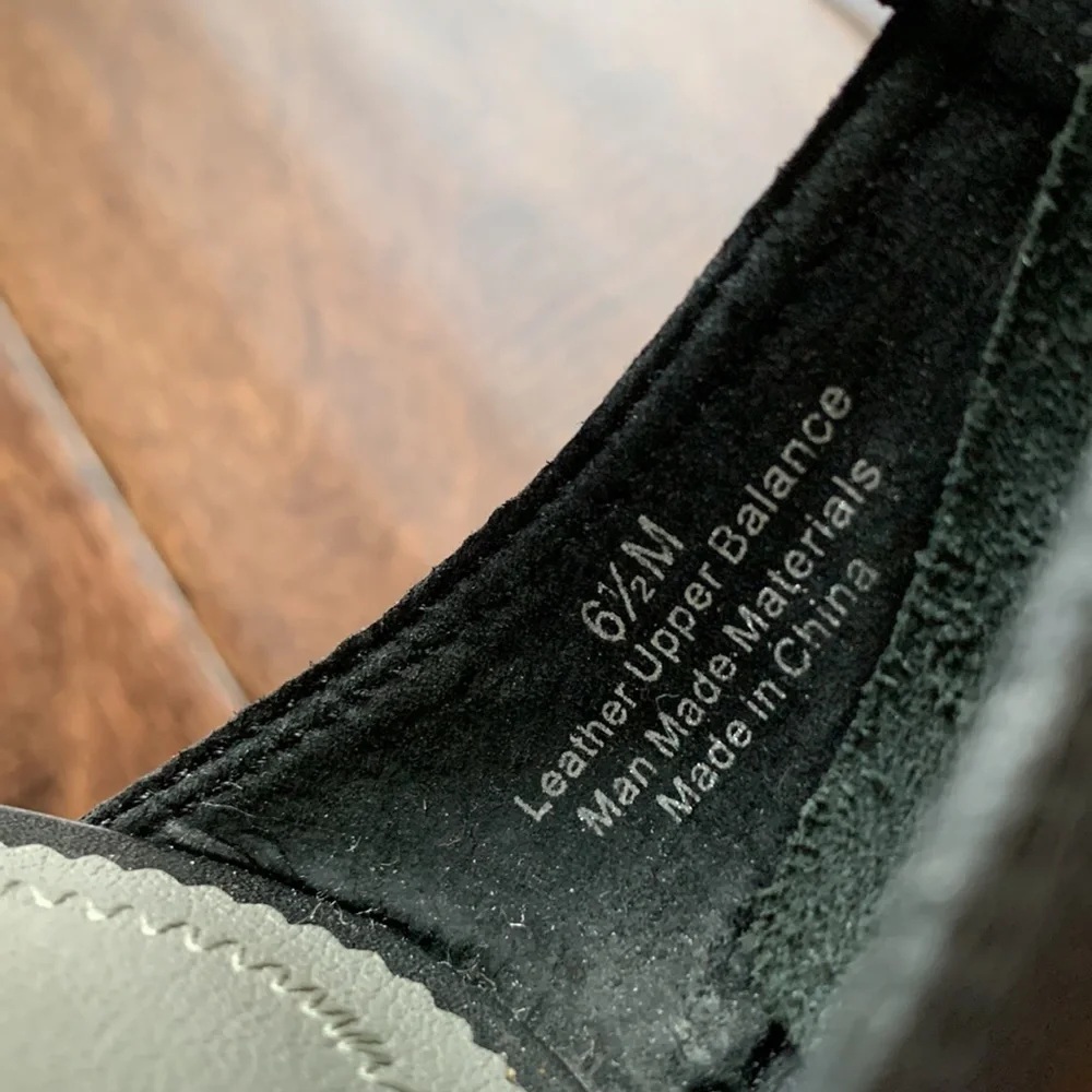 NIB LOFT Black Franca Leather Lace-Up Caged Wedge Size 6.5